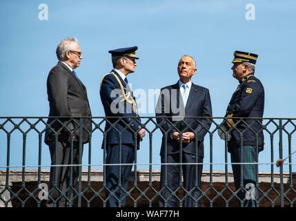 Discorso pronunciato dal Presidente portoghese Marcelo Rebelo de Sousa, Lisbona, distretto di Lisbona, Portogallo Foto Stock