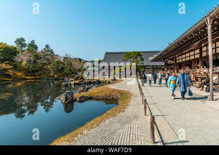 Sogenchi giardino, Tenryuji tempio, Sagatenryuji Susukinobabacho, Kyoto, Giappone Foto Stock