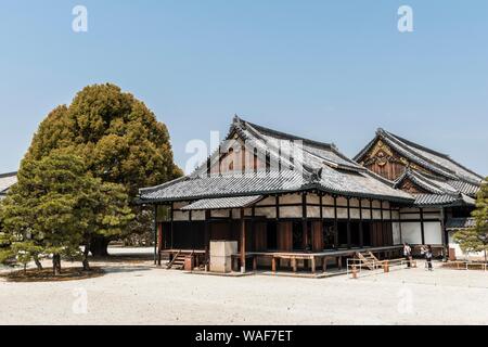 Palace e il Castello di Nijo Ninomaru palace e il Castello di Nijo, ex Shogunate Castello, Kyoto, Giappone Foto Stock