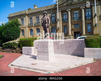 Royal Scots Fusiliers Seconda Guerra Mondiale memorial ,,Ayr Scozia,UK Foto Stock