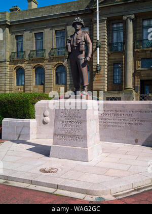 Royal Scots Fusiliers Seconda Guerra Mondiale memorial ,,Ayr Scozia,UK Foto Stock