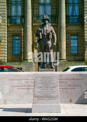 Royal Scots Fusiliers Seconda Guerra Mondiale memorial ,,Ayr Scozia,UK Foto Stock