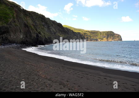 Spiaggia di Mosteiros, Sao Miguel, Azzorre, Portogallo Foto Stock