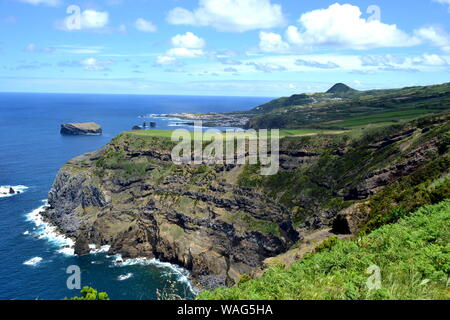 Vicino a spiaggia di Mosteiros, Sao Miguel, Azzorre, Portogallo Foto Stock