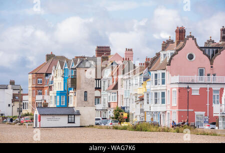 La città balneare di Aldeburgh sulla east coast Suffolk, Inghilterra, Regno Unito Foto Stock