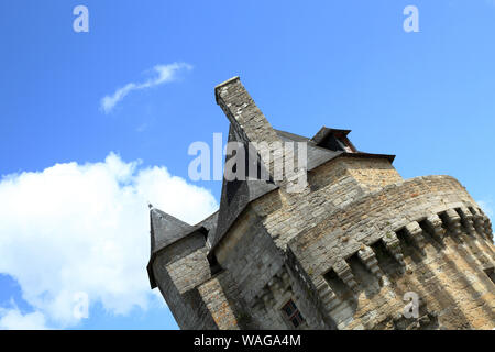 Tour du Connetable dalla Rue du Rempart, Vannes, Morbihan, in Bretagna, Francia Foto Stock