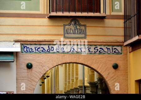 Alcaiceria Mercato in Granada, Spagna Foto Stock