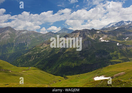 Vista sulle montagne e i pascoli alpini del Gamskarkogel in estate, Salisburgo, Austria Foto Stock