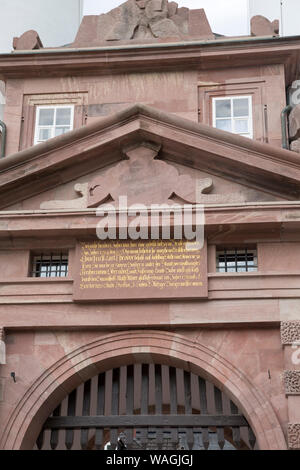 Torre del Ponte - Museo Bruckentor, Heidelberg, Germania Foto Stock