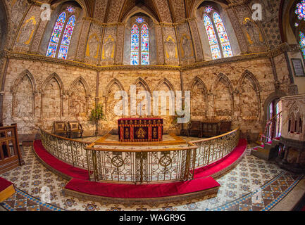 Interno della chiesa della Santa Trinità in Westport nella contea di Mayo in Irlanda Foto Stock