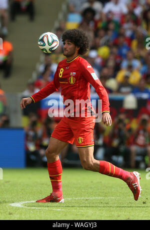 Rio de Janeiro, giugno 18, 2014. Giocatore di Football Fellaini, durante la Russia vs. Belgio corrispondono per la Coppa del Mondo 2014 al Maracanã Stadium di Rio de Foto Stock