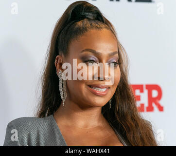 New York, NY - Agosto 20, 2019: La La Anthony indossando abiti da Alexandre Vauthier assiste STARZ Power Stagione 6 premiere a Madison Square Garden Foto Stock