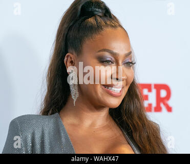 New York, NY - Agosto 20, 2019: La La Anthony indossando abiti da Alexandre Vauthier assiste STARZ Power Stagione 6 premiere a Madison Square Garden Foto Stock