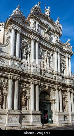 La chiesa della Chiesa di Santa Maria del Giglio (St. Maria del Giglio), Venezia, Italia. Foto Stock