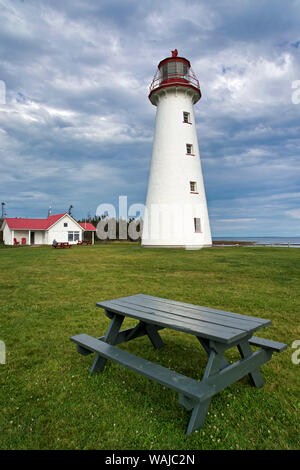 Canada, Prince Edward Island. Punto Faro di prim. (Solo uso editoriale) Foto Stock