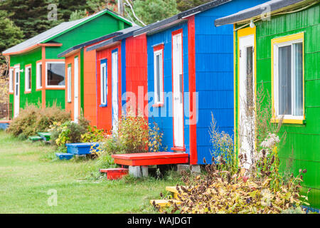 Canada Quebec, Saint-Ulric, colorato motel dettaglio Foto Stock