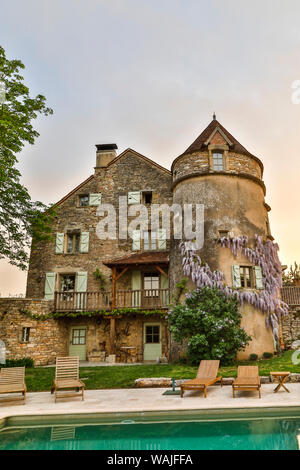 La Francia, La Garrigue. Mas de Garrigue. (PR) Foto Stock