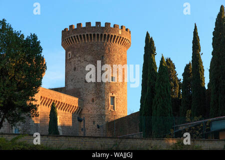 L'Italia, Rocca Pia. Castello di Tivoli, nei pressi di Roma. Foto Stock