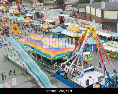 Stati Uniti d'America, Indiana Indianapolis. Panoramica di Midway sulla fiera. Credito come: Wendy Kaveney Jaynes / Galleria / DanitaDelimont.com Foto Stock