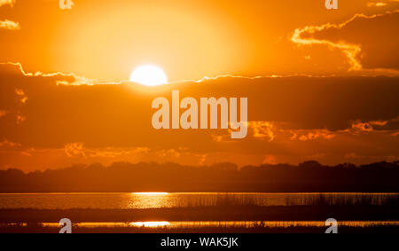 Saldatore Appartamenti a sunrise, Baia di San Antonio, Texas Foto Stock