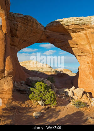 Stati Uniti d'America, Utah. Parco Nazionale di Arches, arco spezzato Foto Stock