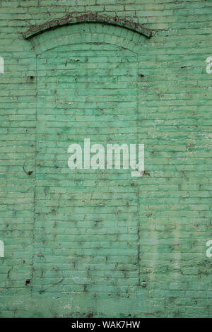 Stati Uniti d'America, nello Stato di Washington, Palouse. Mattoni dipinto in edificio storico. Foto Stock