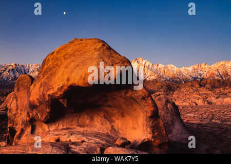 Alabama Hills National Recreation Area, Mt. Whitney, Sierra Nevada, in California Foto Stock