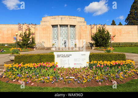 Seattle il Museo di Arte Asiatica, parco dei volontari, Capitol Hill area di Seattle, Stati Uniti d'America. (Solo uso editoriale) Foto Stock