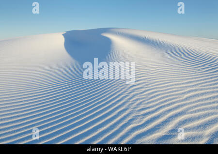 Ripple i modelli in gesso di dune di sabbia, White Sands National Monument, Nuovo Messico Foto Stock