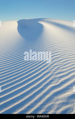 Ripple i modelli in gesso di dune di sabbia, White Sands National Monument, Nuovo Messico Foto Stock