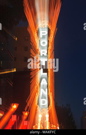 Teatro di Portland. Sezione storica del centro cittadino di Portland vicino Pioneer Square, Oregon, Stati Uniti d'America. (Solo uso editoriale) Foto Stock