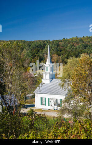 USA, New England, Vermont. Waits River, church view Foto Stock