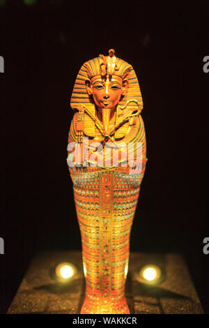 Il re Tutankhamon, il Golden Re e grandi Faraoni mostra, centro di Seattle, nello Stato di Washington (solo uso editoriale) Foto Stock