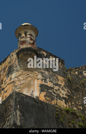 Garita en el Viejo San Juan, garitta Foto Stock