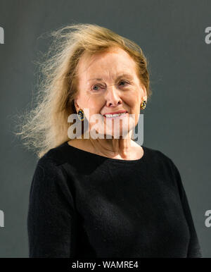 Edimburgo, Scozia, Regno Unito, 21 agosto 2019. Edinburgh International Book Festival. Nella foto: Annie Ernaux è uno degli scrittori più rispettati della Francia che ha vinto premi per i suoi libri. Il suo memoir Les Années ha fatto la longlist per il premio internazionale Man Booker di quest’anno Foto Stock