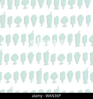 Gelati di menta pallido vettore modello senza giunture Illustrazione Vettoriale