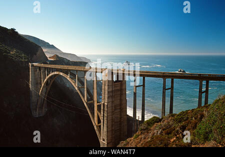 Bixby Creek Bridge in Big Sur, California Foto Stock