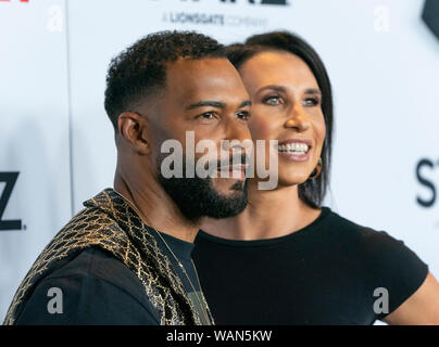 New York, Stati Uniti. 20 agosto 2019. Omari Hardwick e Jennifer Pfautch frequentare STARZ Power Stagione 6 premiere a Madison Square Garden (foto di Lev Radin/Pacific Stampa) Credito: Pacific Press Agency/Alamy Live News Foto Stock