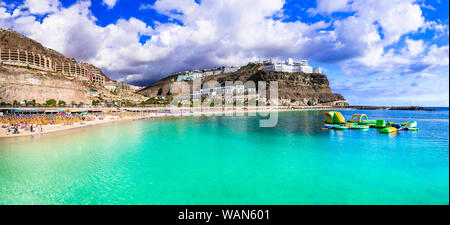 Bella Playa de Los Amadores,Gran Canaria,Spagna. Foto Stock