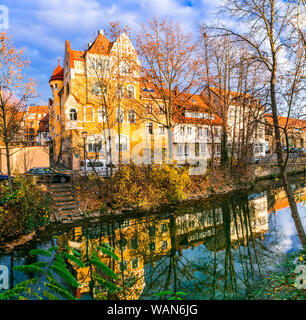 Bella città di Bamberga, punti di riferimento della Germania ,Bavaria Foto Stock