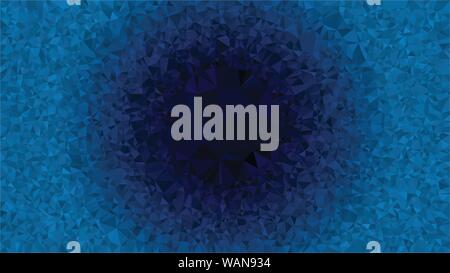 Blu a bassa triangolare poli, mosaico sfondo, illustrazione vettoriale graphic, creativo, stile origami con gradiente Illustrazione Vettoriale