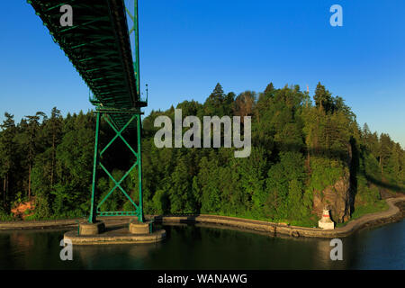 Ponte Lions Gate, città di Vancouver, British Columbia, Canada, Stati Uniti d'America Foto Stock