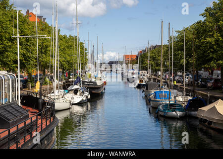 Christianshavn del distretto di Copenhagen, Danimarca Foto Stock