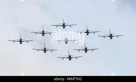 Forza Aerea Italiana, Frecce Tricolri presso il Royal International Air Tattoo 2019 Foto Stock