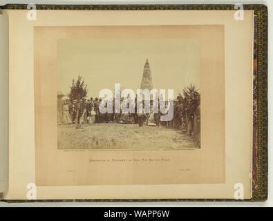 La dedizione del monumento a Bull Run battlefield / negativo da W. Morris Smith ; positivo da A. Gardner. Foto Stock