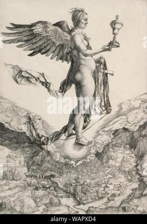 Albrecht Dürer - Nemesis (la grande fortuna) Foto Stock