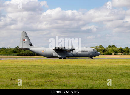 Il Qatar Air Force Hecules C-130J-30 presso il Royal International Air Tattoo Foto Stock