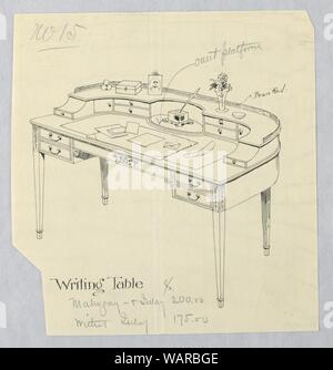 Il disegno per la scrittura Semi-Circular Tabella n. 15, 1900-05 Foto Stock