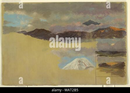 Disegno, studi del monte Chimborazo, Ecuador, 1857 Foto Stock