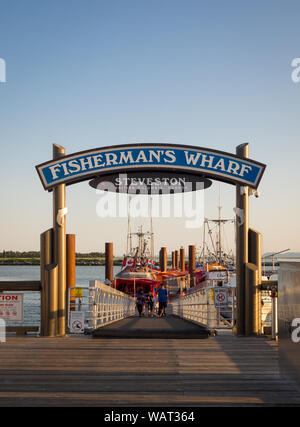 Fisherman Wharf nel villaggio di Steveston, Richmond, Vancouver, British Columbia, Canada. Foto Stock